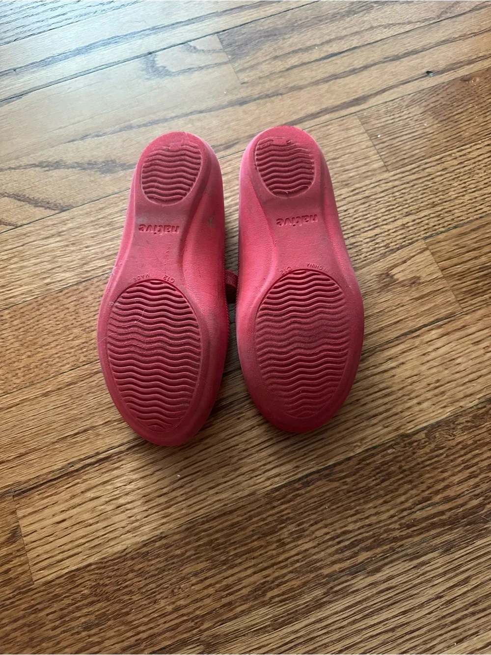 Native Shoes Kids Mary Jane Flats in Red